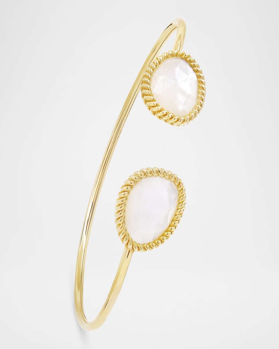 18K Yellow Gold Nina Marinar Bangle Bracelet with MOP